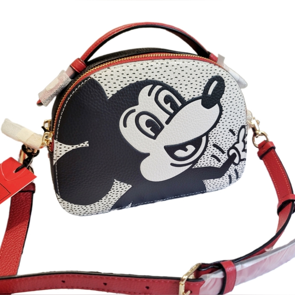 New Coach Disney Mickey Mouse Keith Haring Serena Satchel Crossbody bag